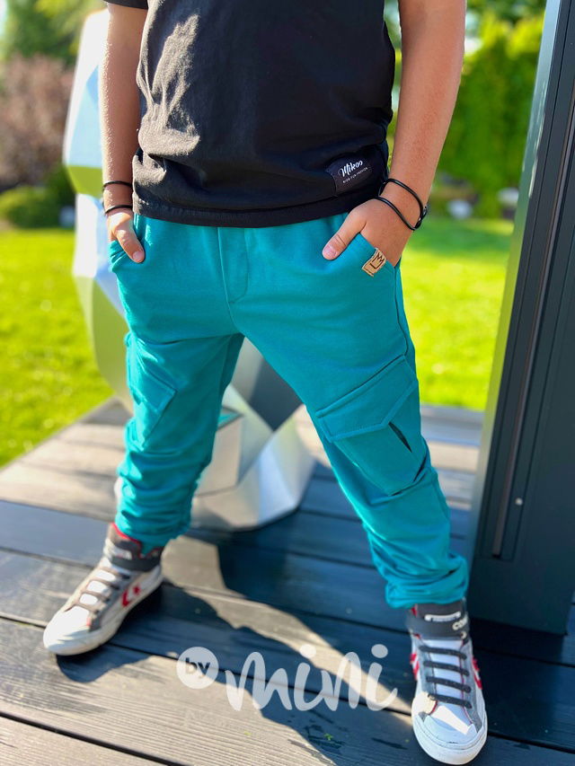 Petrol kapsáčové jogger tepláky