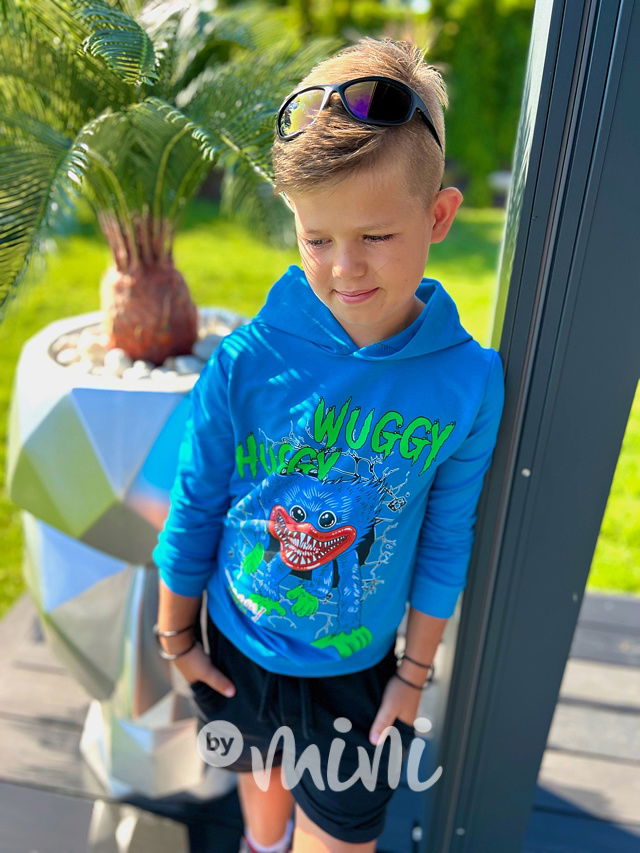 Huggy Wuggy mikina light blue