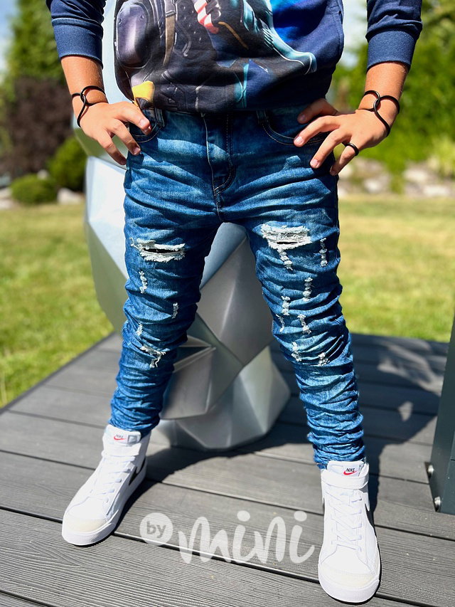 Ripped jeans s mačkaným efektem Lionel