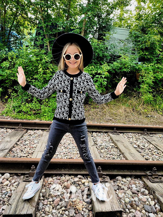 Slim ripped jeans black