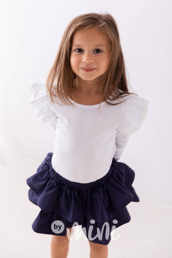 Cotton frill sukně Lily Grey tmavě modrá