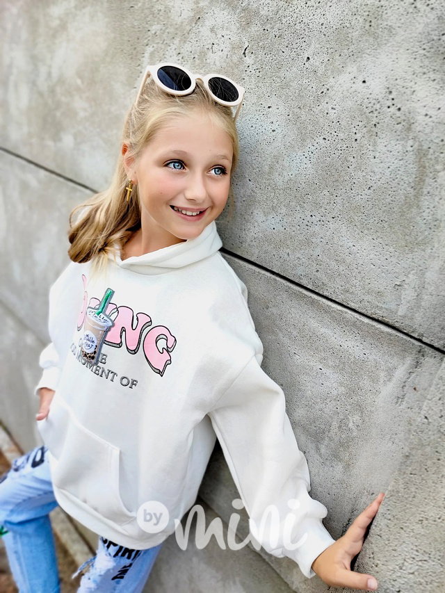 Flísová mikina YOUNG off white