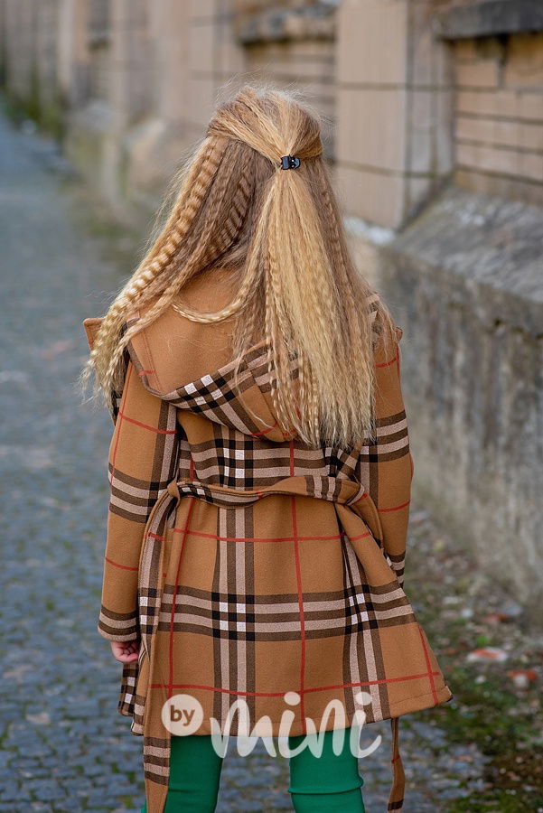 London flaušový hoodie kabát