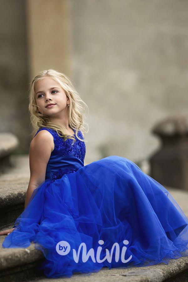 PREMIUM luxusní šaty royal blue