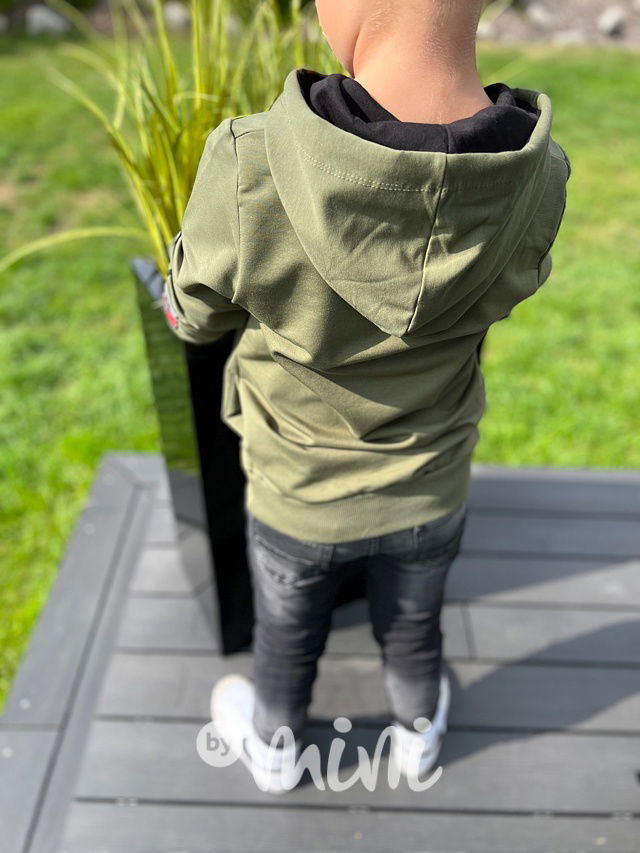 SQUID game mikina khaki