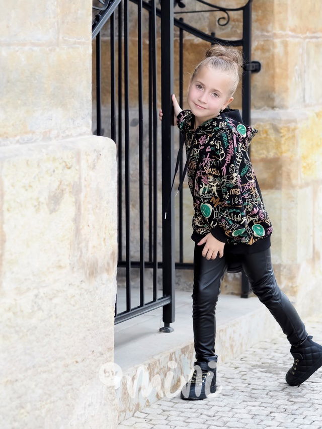 Mikina graffiti black