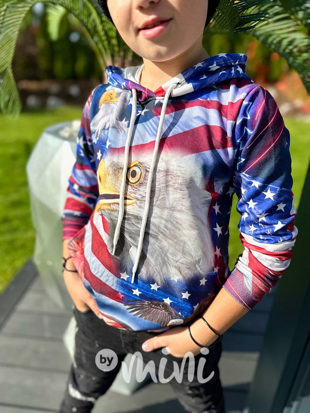 USA teplá mikina