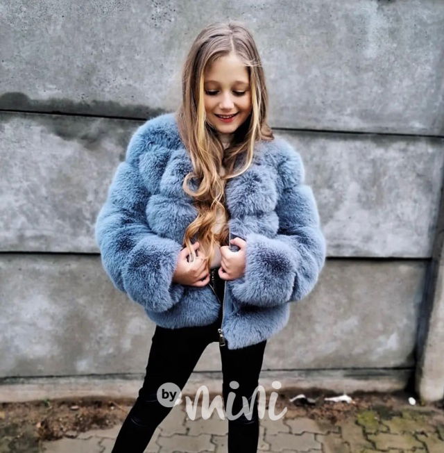 PREMIUM zimní kožíšek šedý