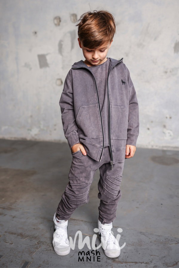 Mash Mnie vintage grey mikina WOLVES