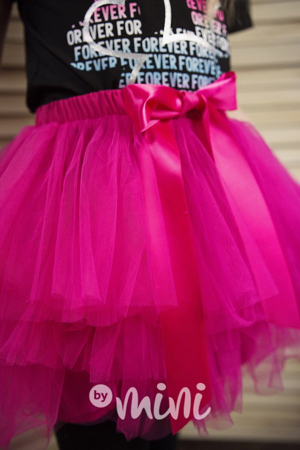 Malinová maxi tutu sukně