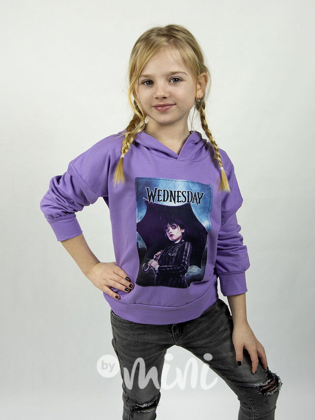 Wednesday rain mikina lila