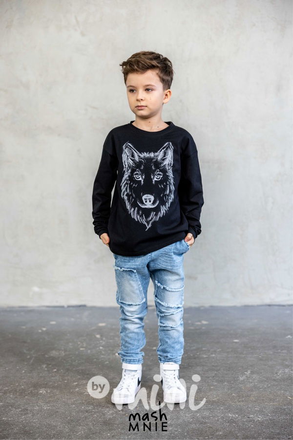 Mash Mnie triko WOLF černé