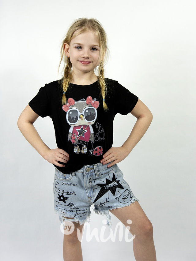 Fashion jeans shorts s kamínky