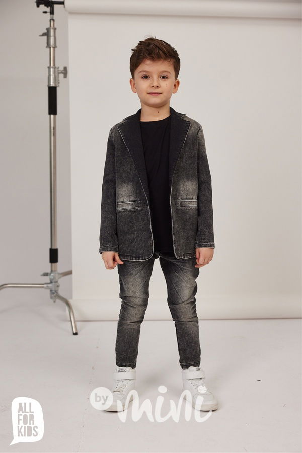 AFK denim kalhoty acid black