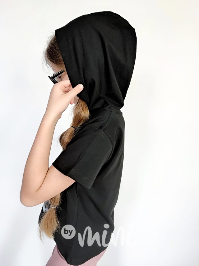 Frappé hoodie triko černé