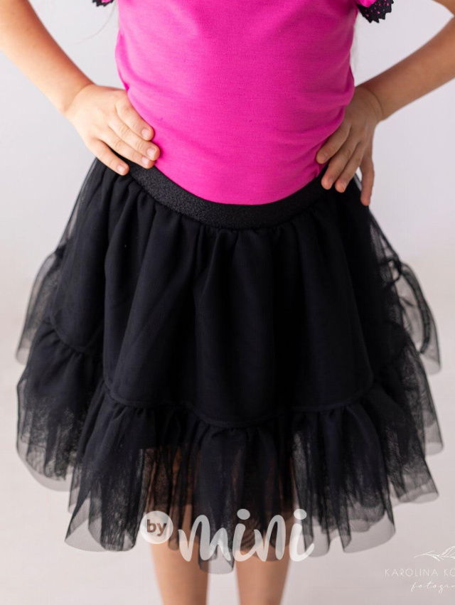 Black maxi tutu sukně Lily Grey
