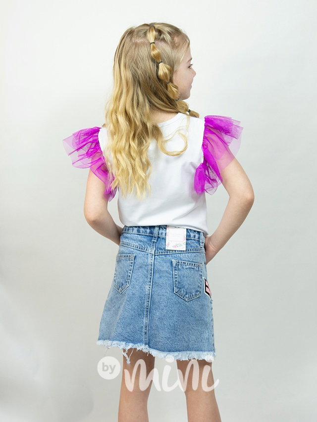 Sporty denim sukně
