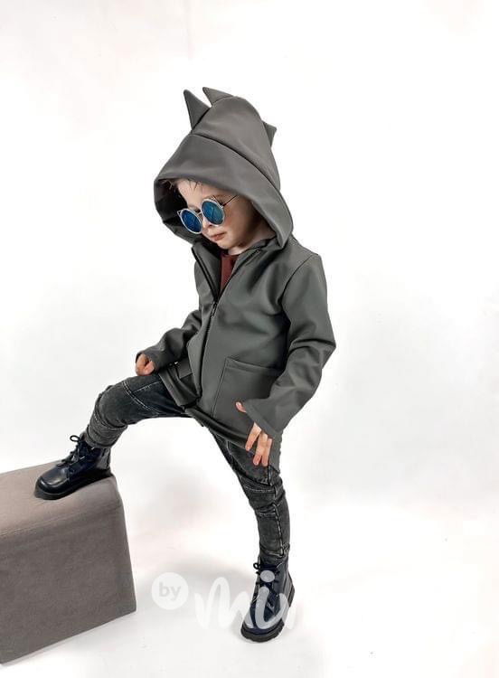 Dino softshell bunda šedá