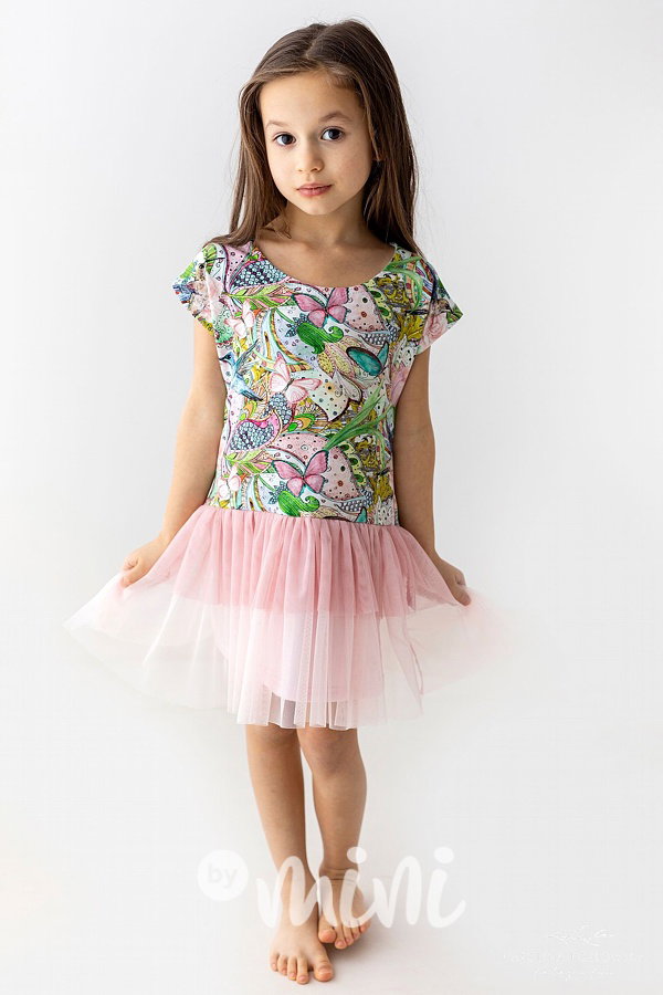 Lily Grey šaty s tylem fairytale