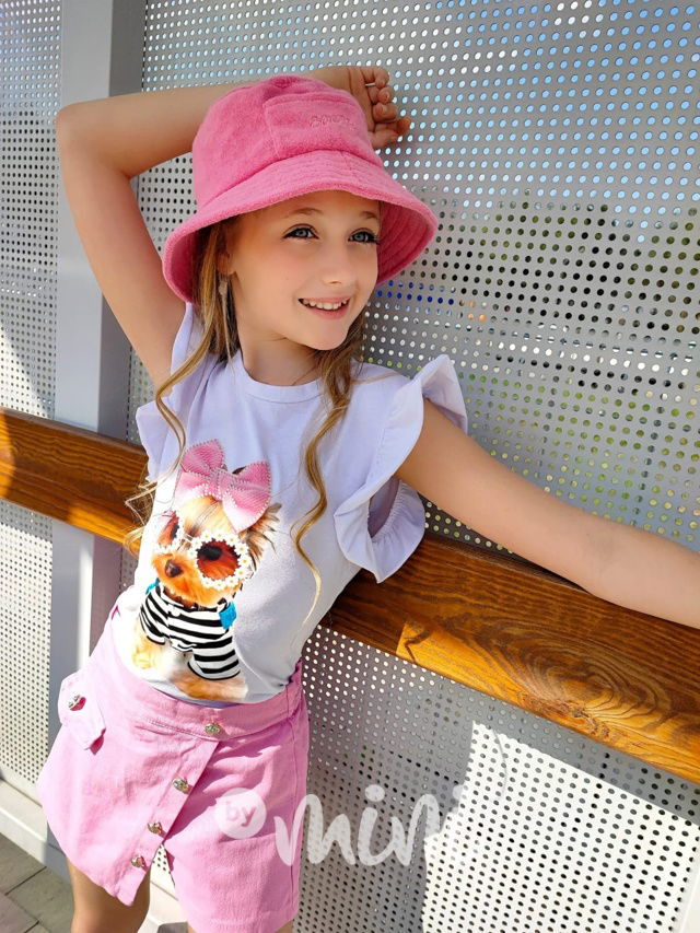 Barbie pink jeans sukňokraťasy