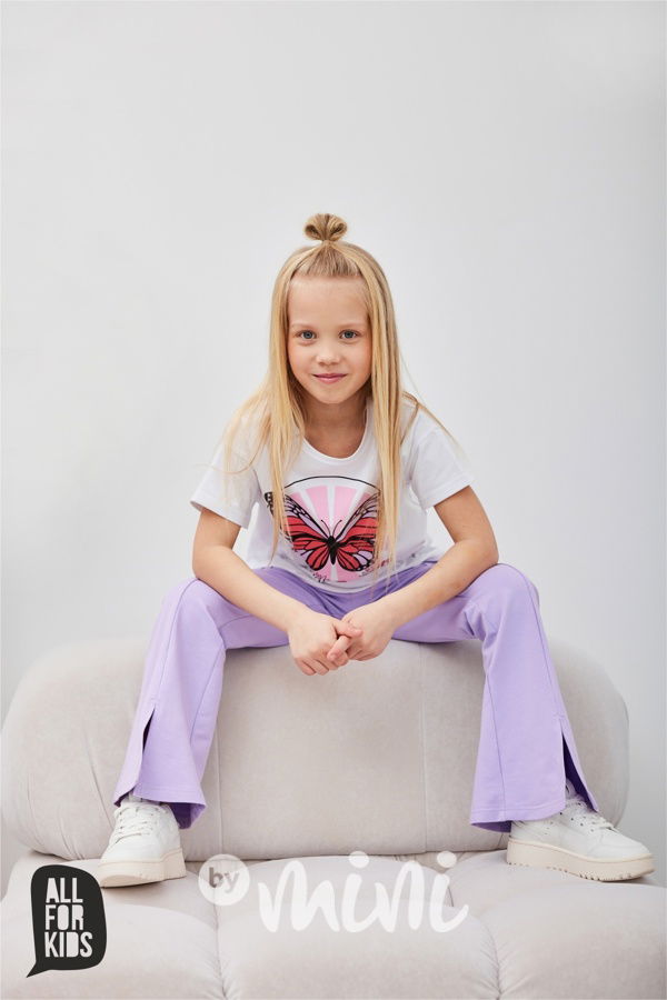 AFK bavlněné zvonáče lila