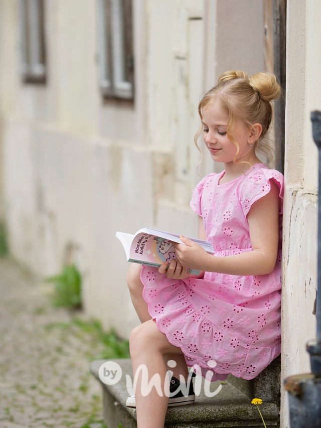 Růžové madeira šaty