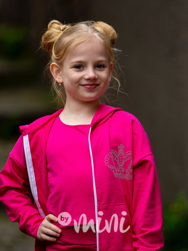 3pcs malinový trojkomplet CROWN