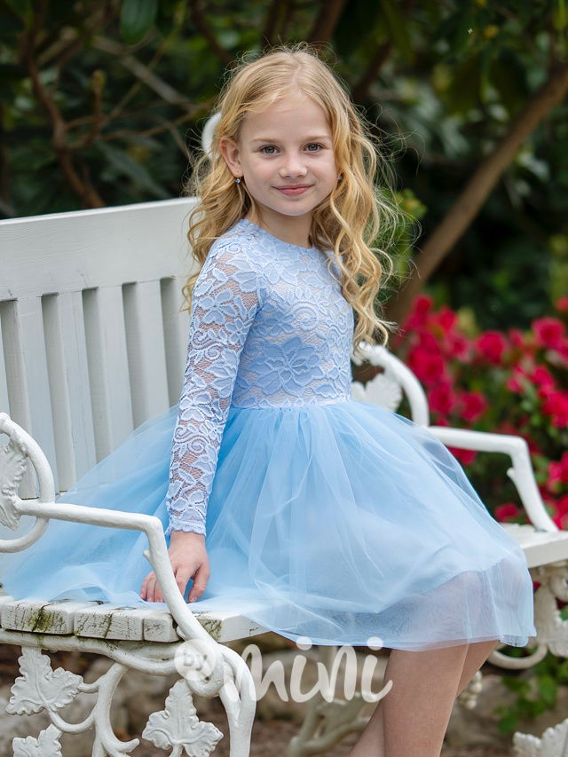 Princess krajkové šaty s maxi tylovou sukní Frozen