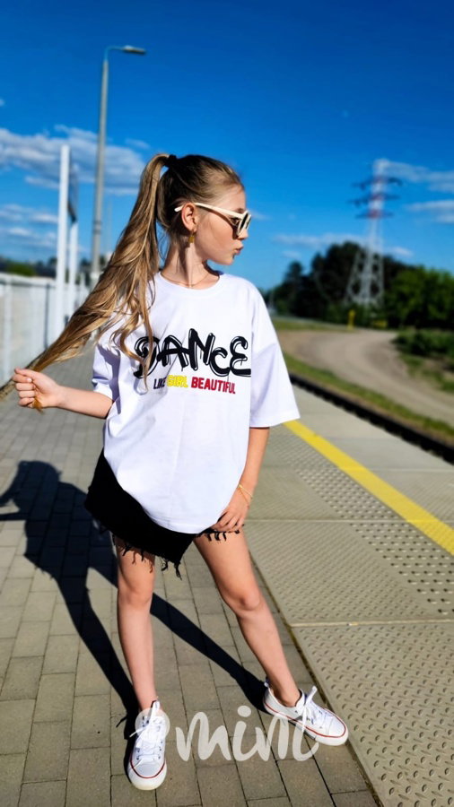 Dance triko bílé