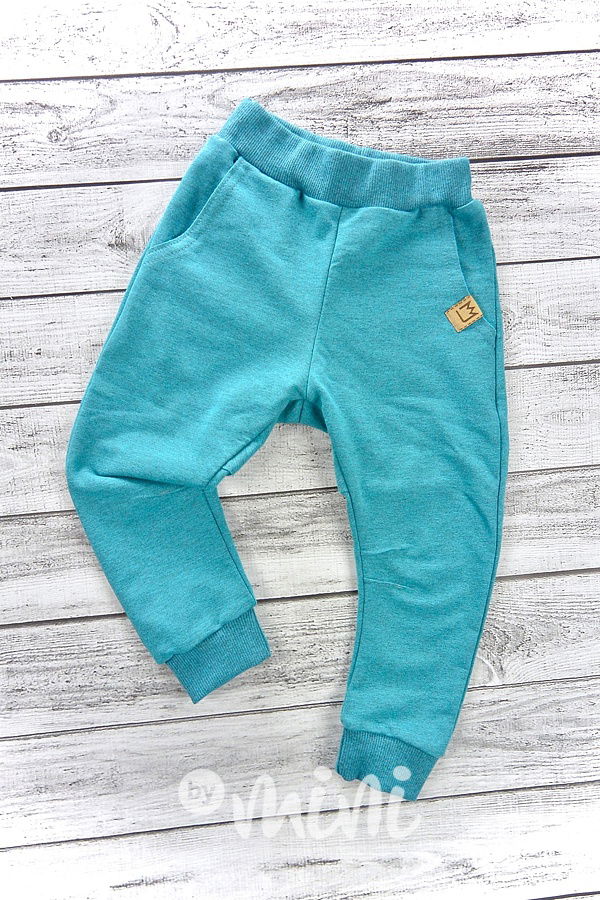 Melange petrol chlapecké tepláčky BASIC