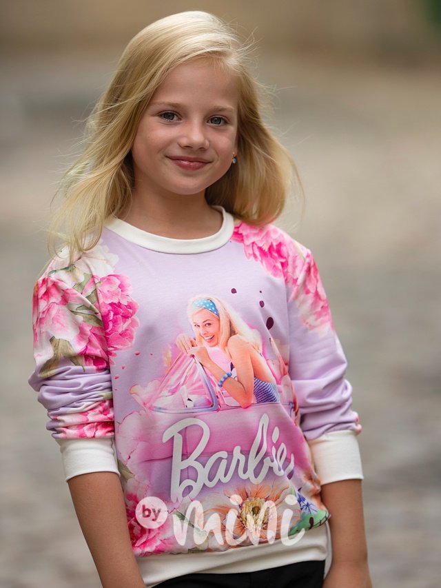 Mikina Barbie lila