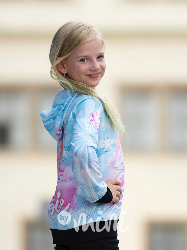Mikina Barbie hoodie blue
