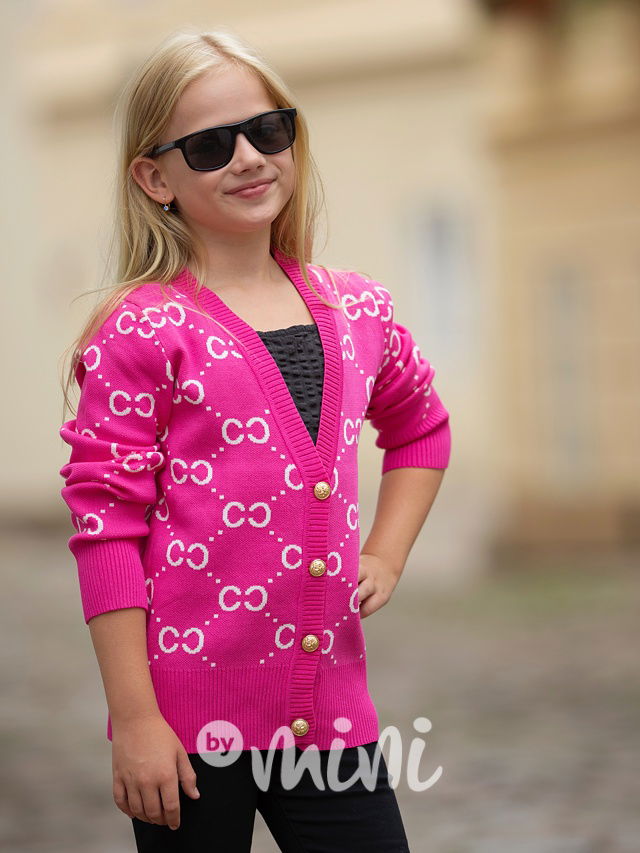 Coco propínací svetřík růžový