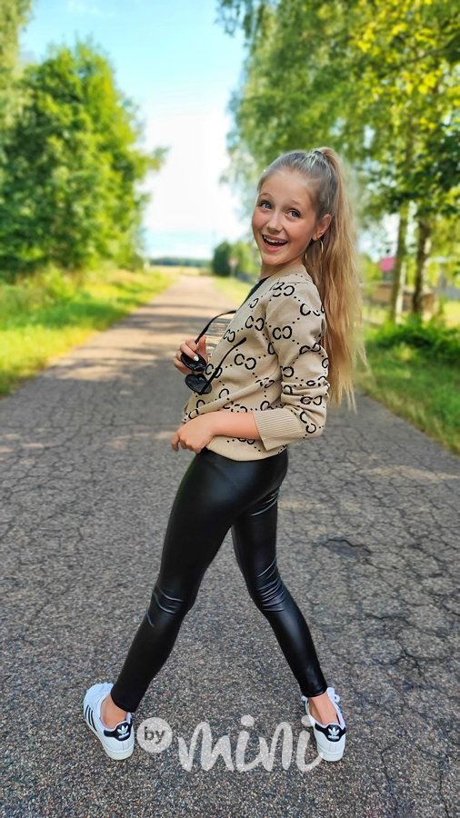 Coco propínací svetřík béžový