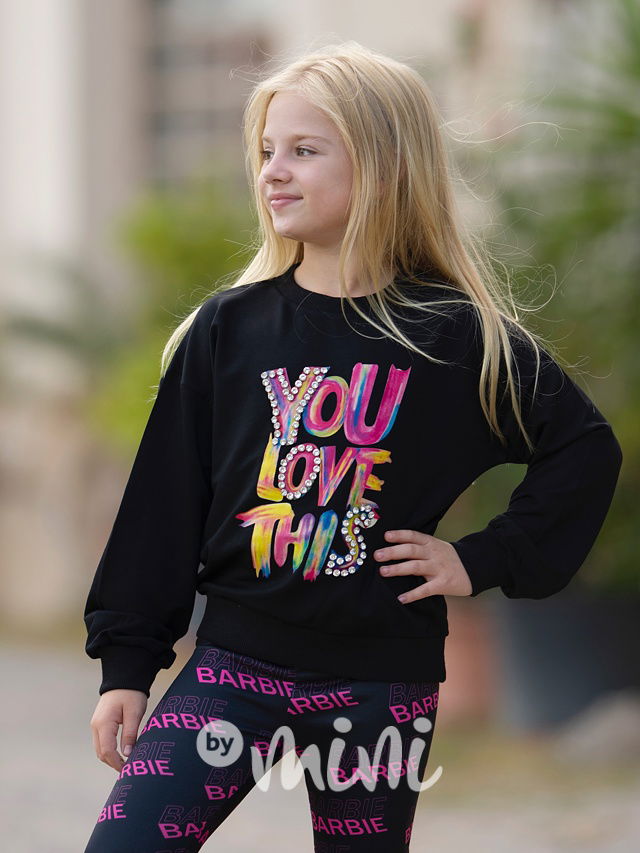 Love this mikina s kamínky černá