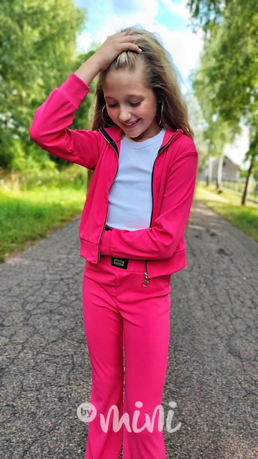 Malinová mikina + zvonáče