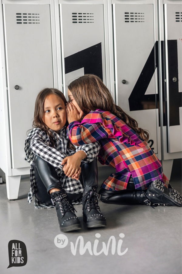 Frill košile pepitka