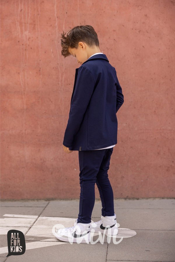 Bavlněné sako modré