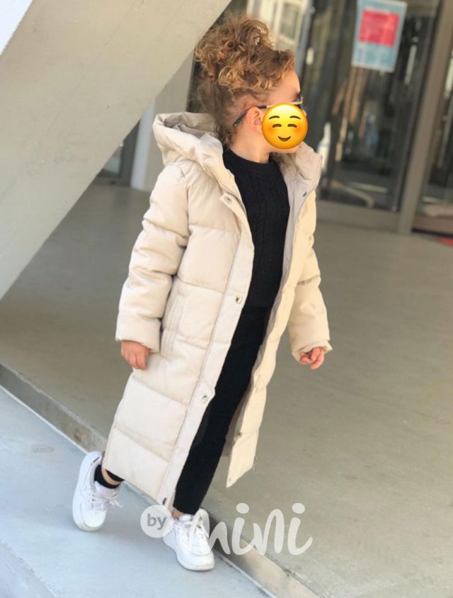Oversize zimní kabát beige