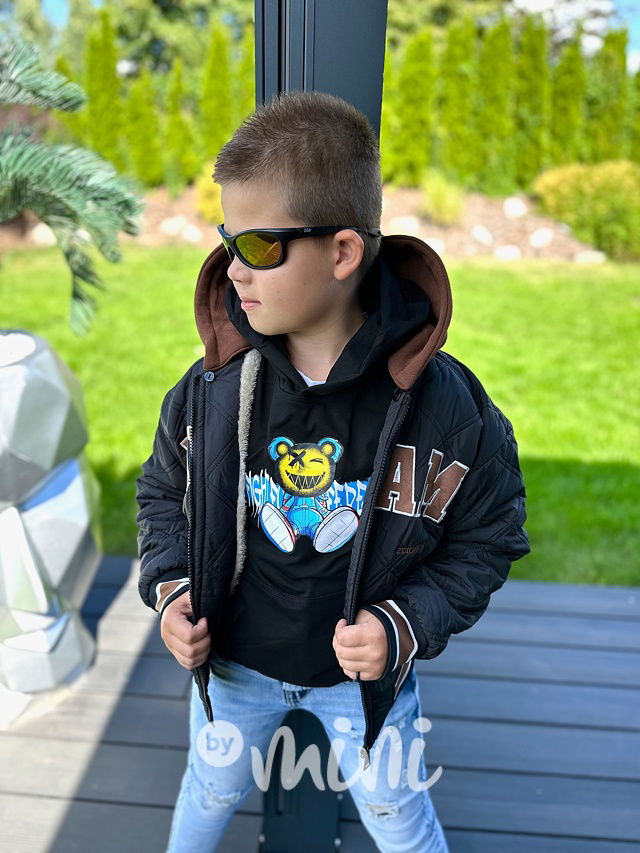 DREAM prošívaná teplá bomber bunda black