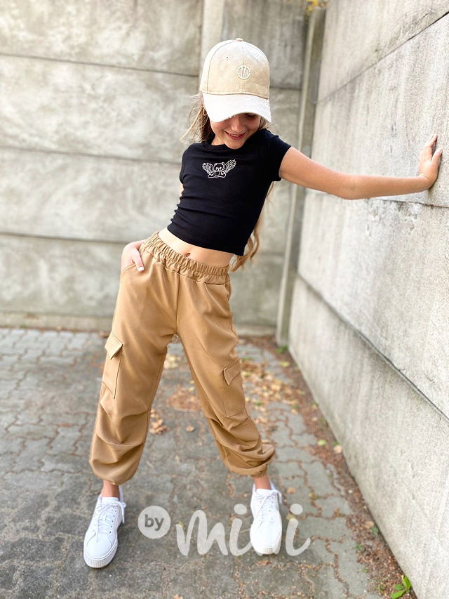 Kapsáčové kalhoty beige