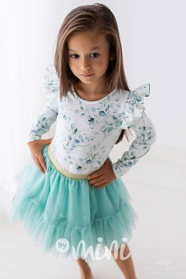 Sweet mint maxi tutu sukně Lily Grey
