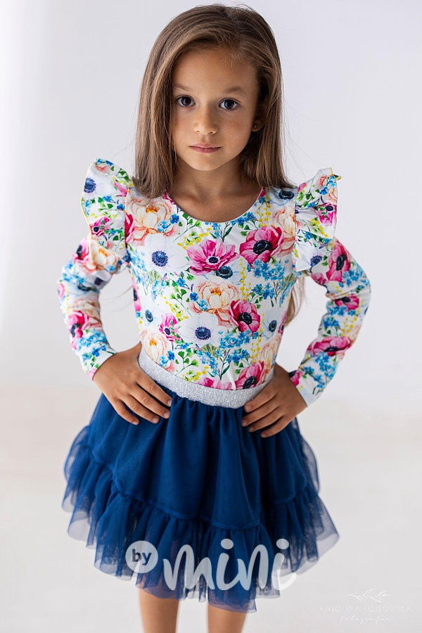 Royal blue maxi tutu sukně Lily Grey