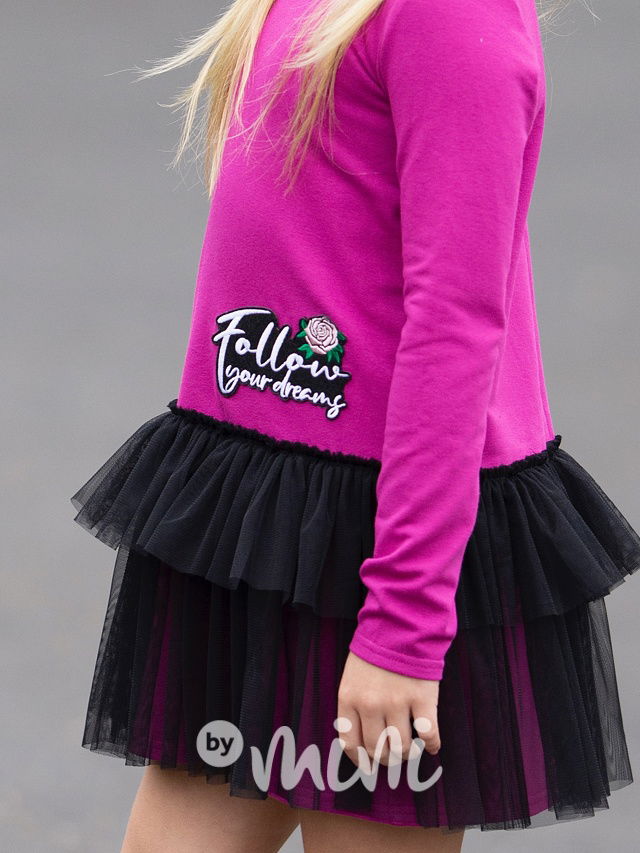 Follow your dreams šaty purple