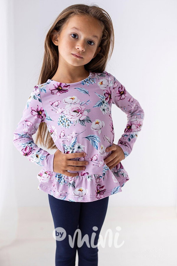 Lily Grey tunika Lila flower
