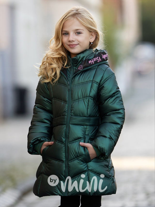 Zimní kabát smaragd Beetie