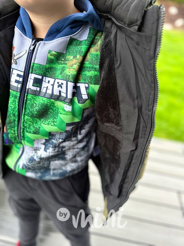 Zimní sporty hoodie bunda khaki