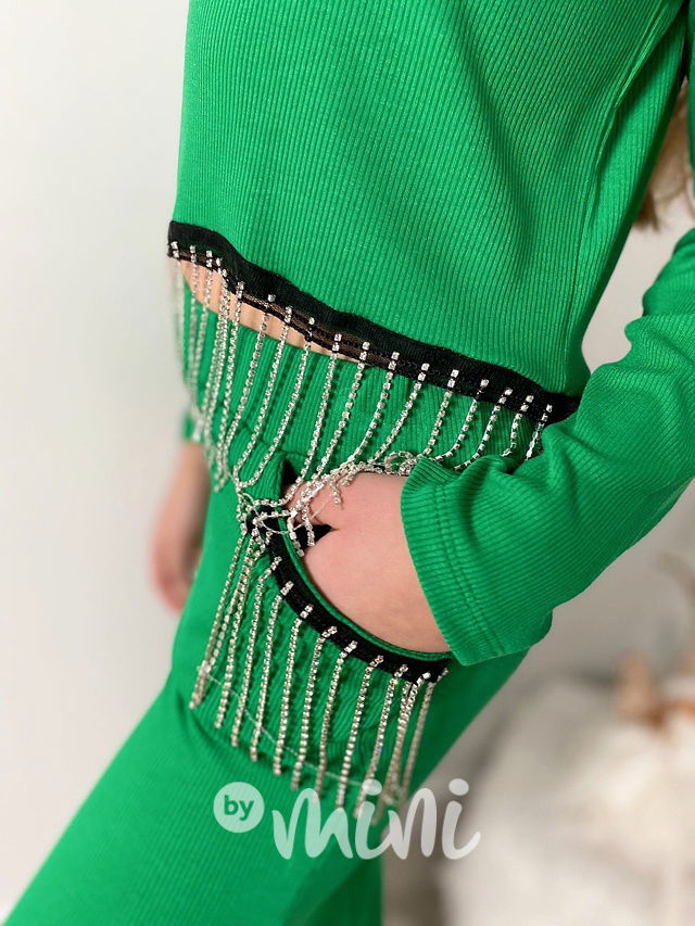 Zelený Gatsby komplet