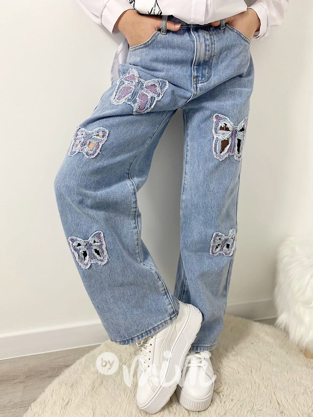 Fashion jeans Butterfly