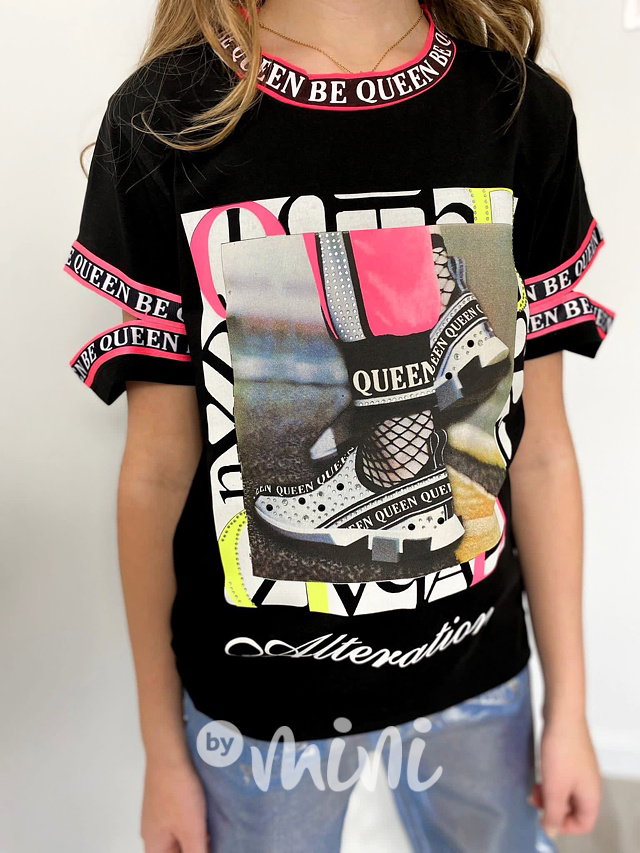 Queen fashion triko s kamínky